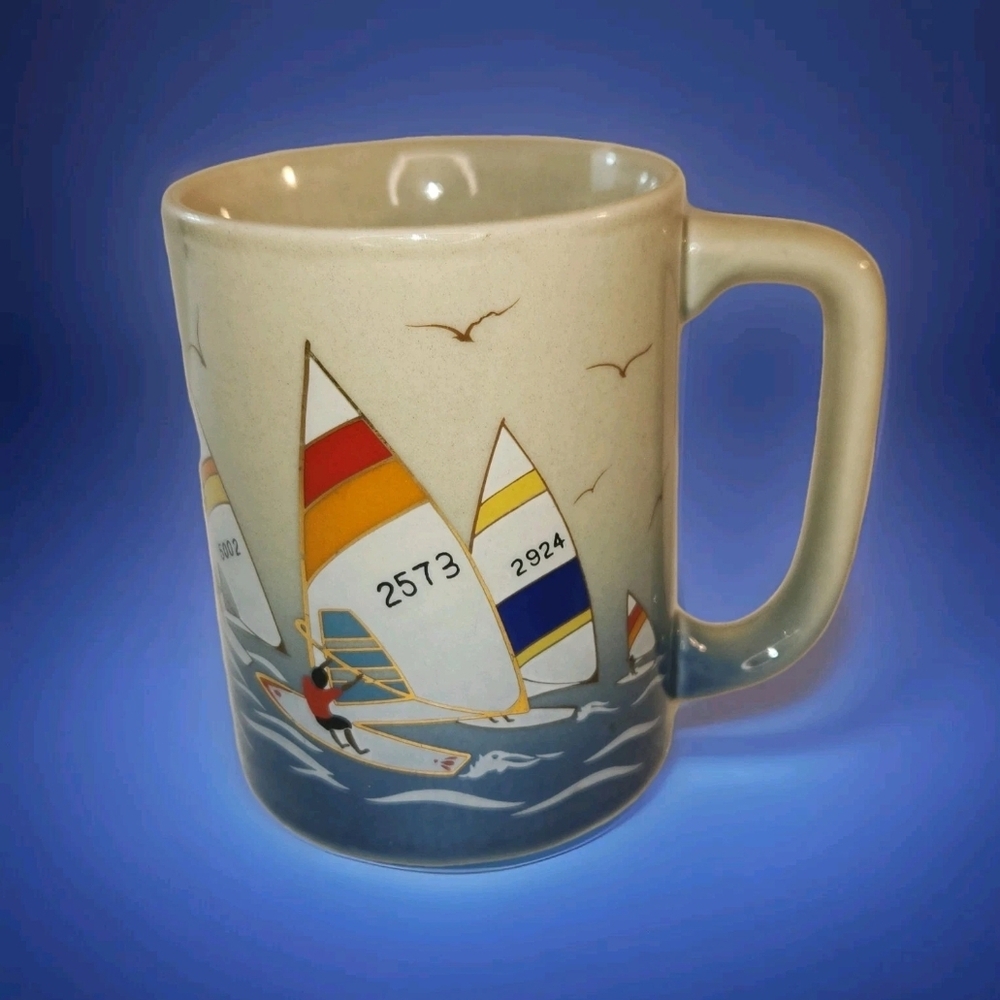 Sailboat Design Ceramic Mug